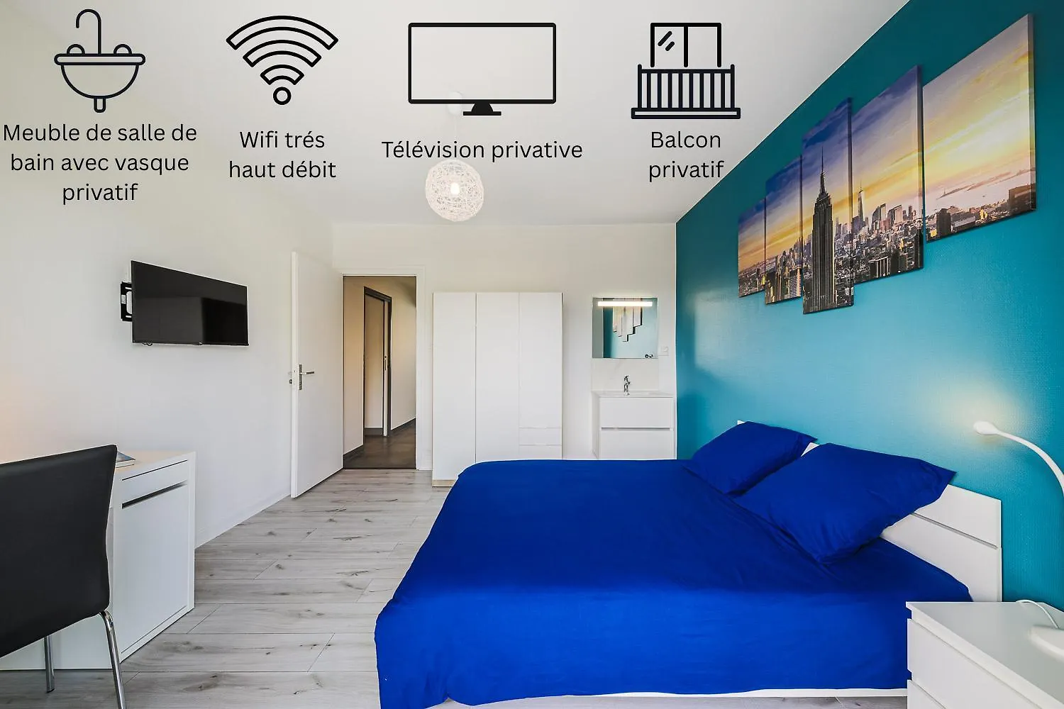 アパート La Coloc' Smart & Cosy - 4 Chambres Differentes Et Privatives Sont Disponible Dans Ce T4 De 80M2 En Colocation - Jusqu'A 2 Personnes Par Chambre - 1 Lit Double Par Chambre グルノーブル